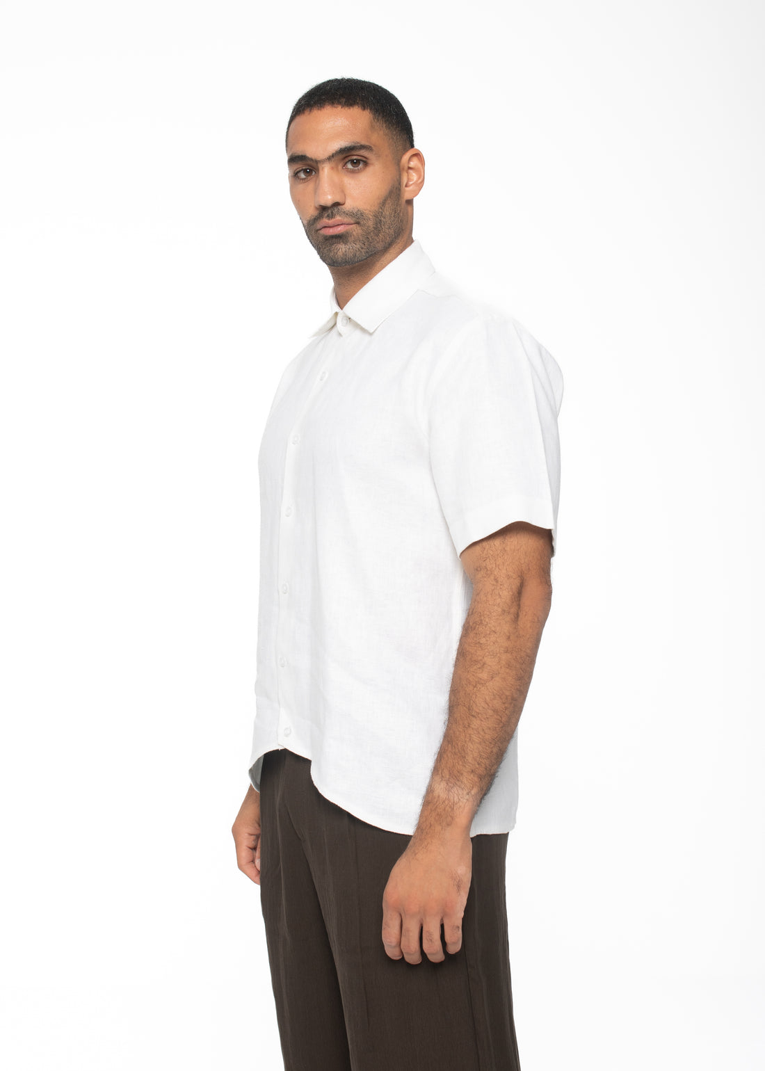 Curved Camp Collar Shirt