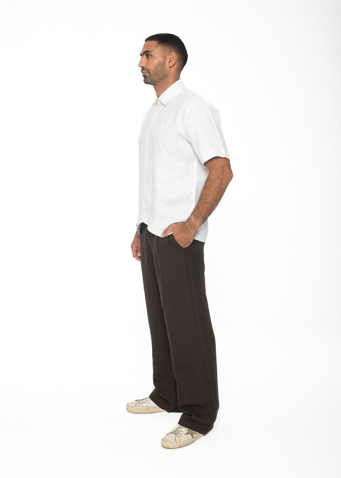 Curved Camp Collar Shirt