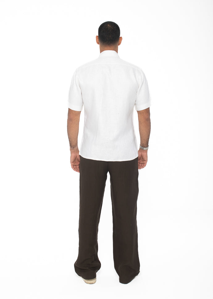 Curved Camp Collar Shirt