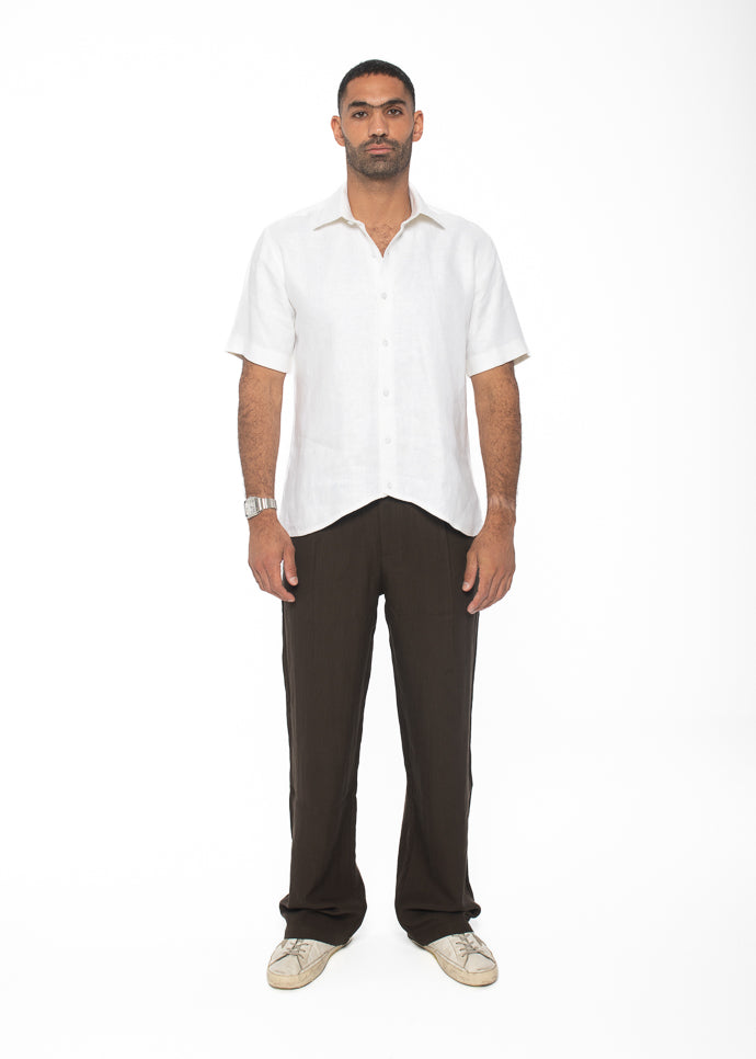 Curved Camp Collar Shirt
