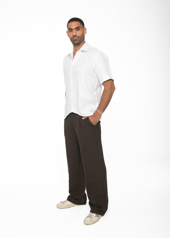 Curved Camp Collar Shirt
