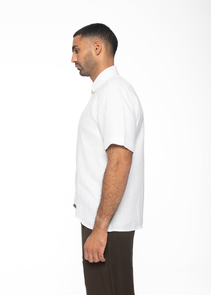 Curved Camp Collar Shirt