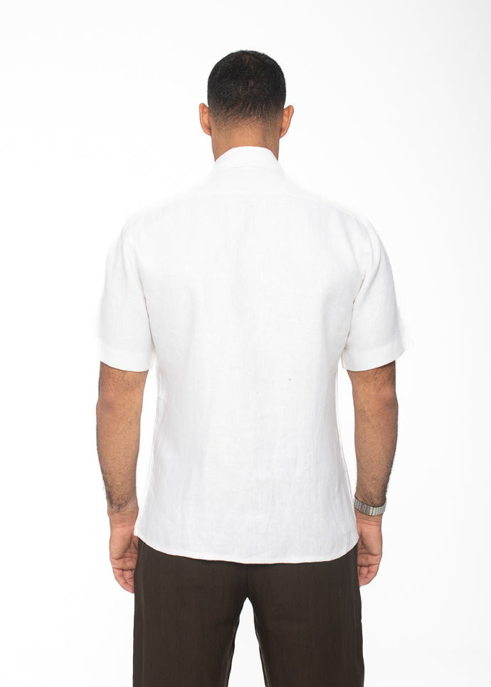 Curved Camp Collar Shirt