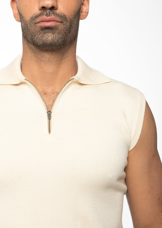 Zip Collar Knit